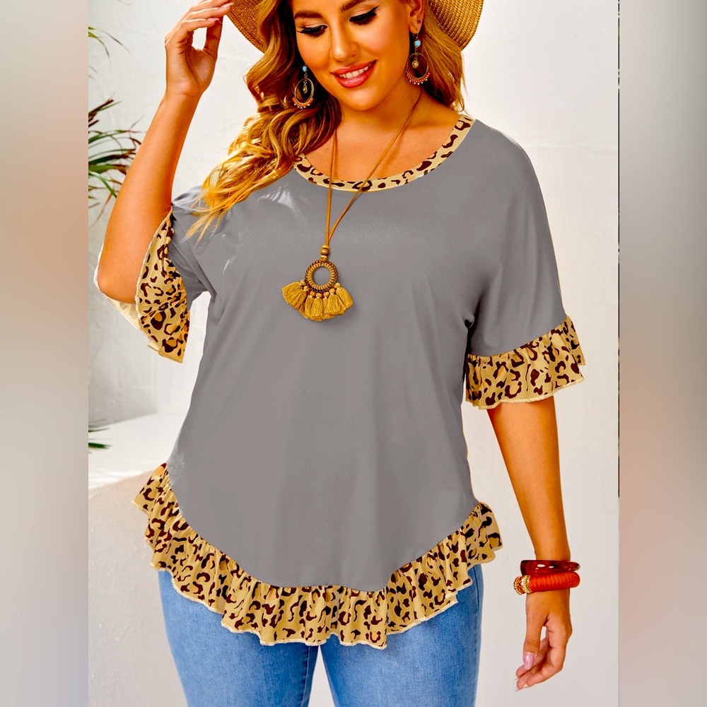 Plus size top for casual looks.